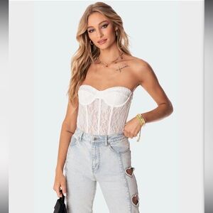 Edikted lace corset top